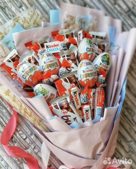 Съедобные подарочные букеты