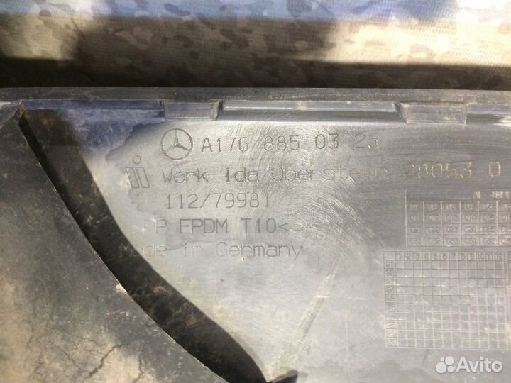 Спойлер бампера заднего Mercedes-Benz A-class