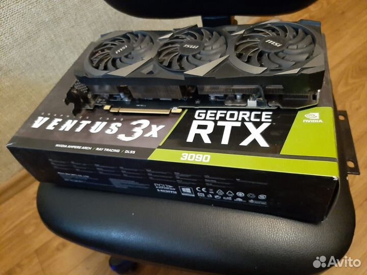 Видеокарта Msi rtx 3090 ventus 3x
