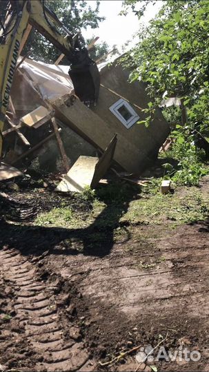 Демонтаж домов, снос и вывоз