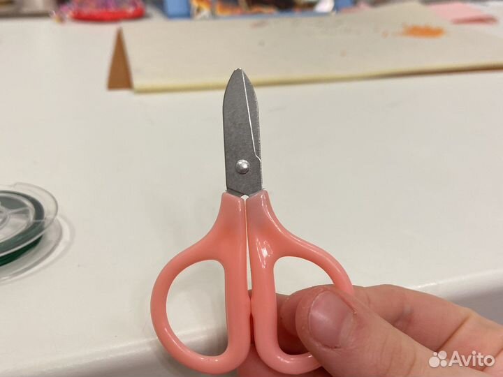 Проволка для бисероплитения с мини ножницами