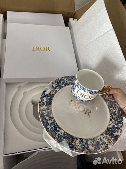 Набор Dior тарелки +чашка