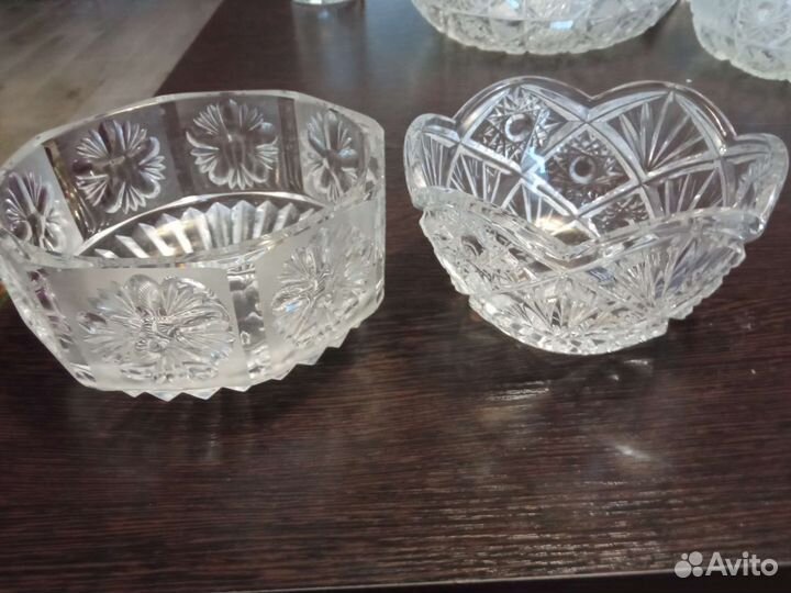 Салатники хрустальные