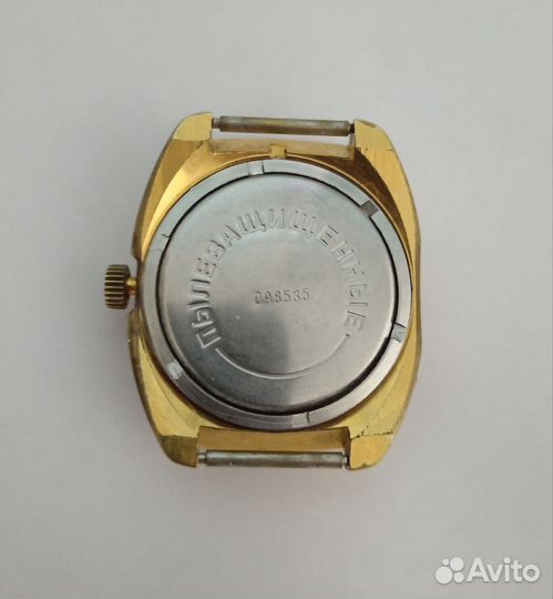 Мужские наручные часы СССР позолоченные. Чайка