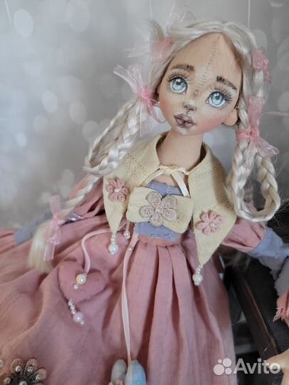 Авторская текстильная кукла ручной работы