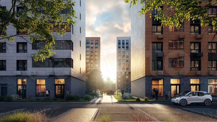 2-к. квартира, 54,7 м², 1/15 эт.