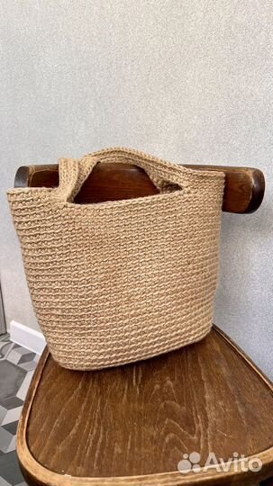Сумка вязаная из джута