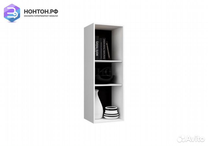 Пенал навесной Нэнси New белый глянец