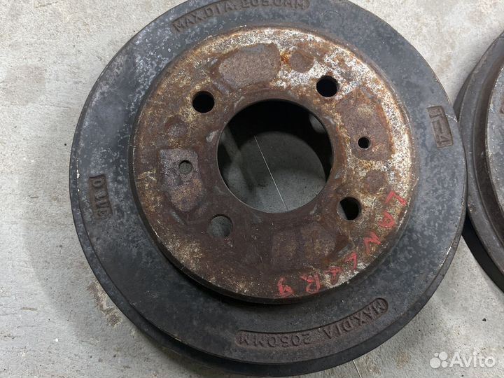 Задние барабаны на Mitsubishi Lancer 9