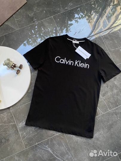 Calvin klein футболка черная лучшее качество