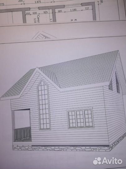 Проект каркасного дома 8 на 8