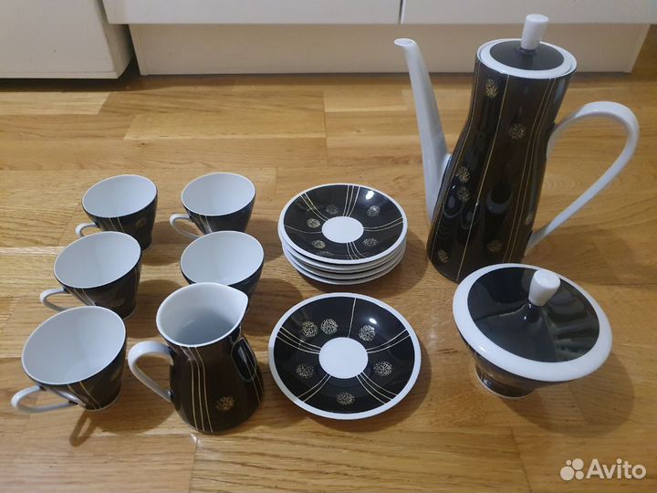 Кофейный сервиз Freiberger Porzella ГДР СССР