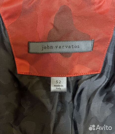 John Varvatos Camo Hooded Nylon Jacket