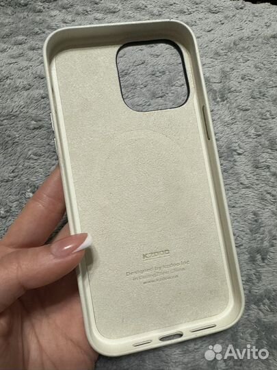 Чехол на iPhone 14 pro max кожаный kzdoo