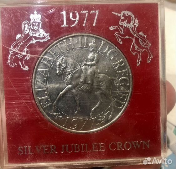 1 крона Великобритания 1977