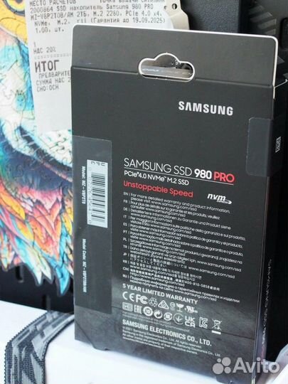 Samsung SSD Samsung 980 Pro 2тб NVMe m2 (гарантия)