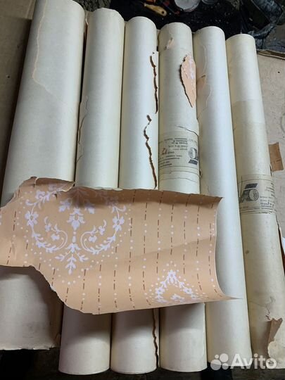 Обои бумажные советские