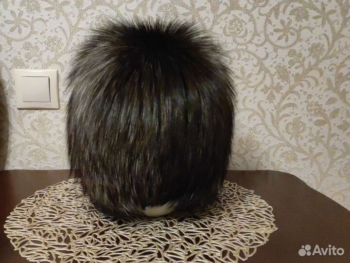 Меховая шапка из чернобурки