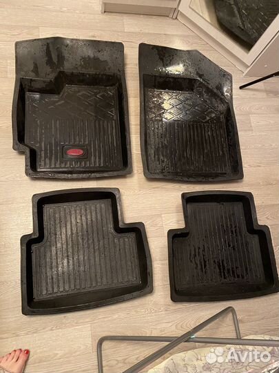 Автомобильные коврики резиновые на Daewoo Matiz