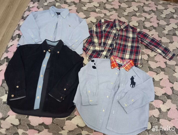 Рубашки Ralph Lauren, Hackett на 2-4 года