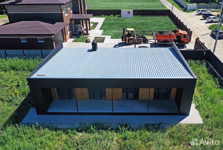 Вертикаль 0,2 prof 0,5 Rooftop Бархат с пленкой RAL 9005 черный