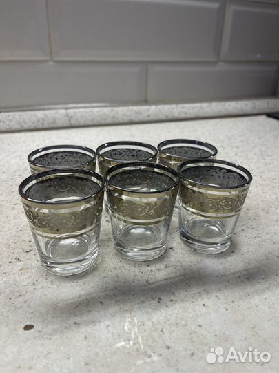 Рюмки стопки стаканы для водки 6 шт сервиз