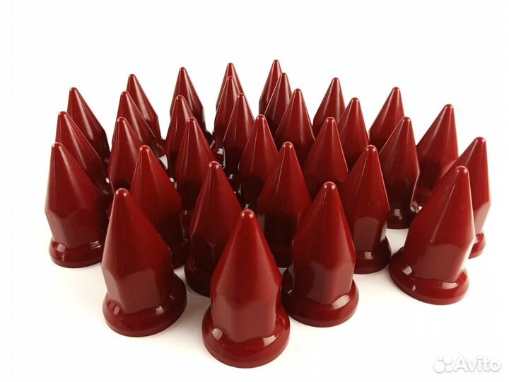 Колпачки пики 32/33мм бордовые оптом от 100 штук