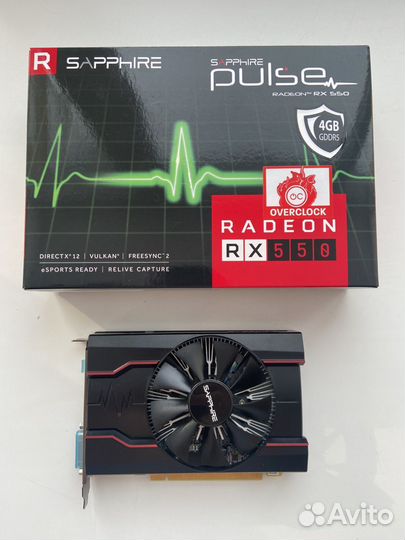 Видеокарта Sapphire RX 550 4gb