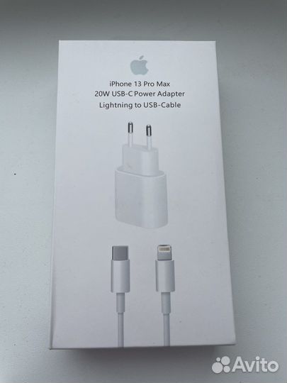 Зарядка на iPhone 20w с кабелем