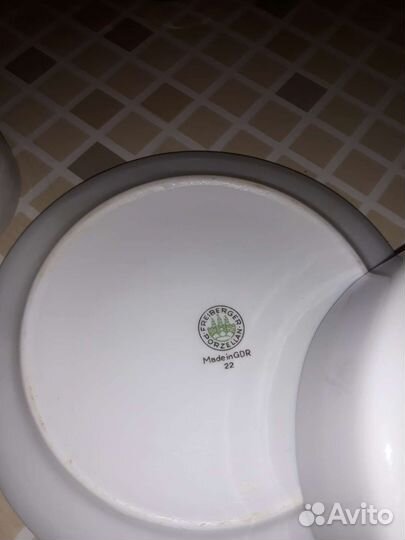 Масленка и сливочник гдр