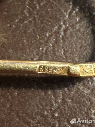 Серьги золотые 583 пробы