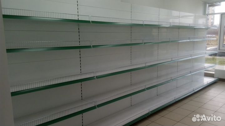 Стеллаж металлический пристенный
