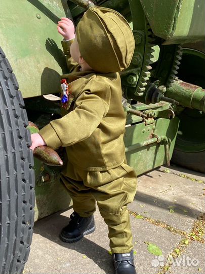 Военный костюм солдата на 9 мая 74-80-86