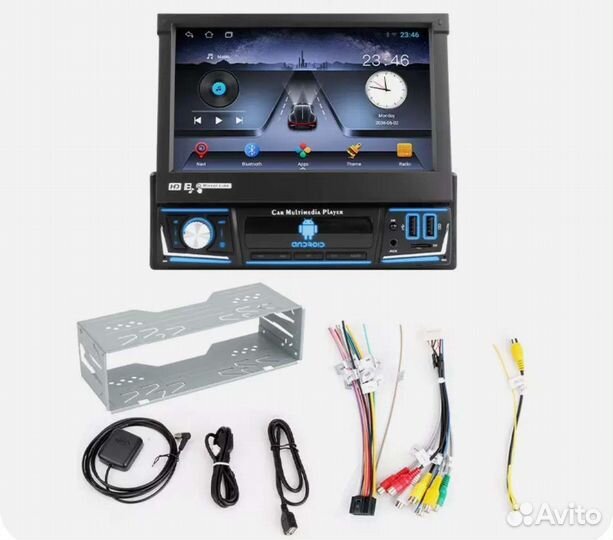 Магнитола андроид 1 din с выдвижным экраном