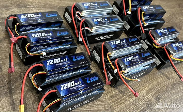 Аккумуляторы Lipo 2s / 3s / 4s Zeee Power Новые