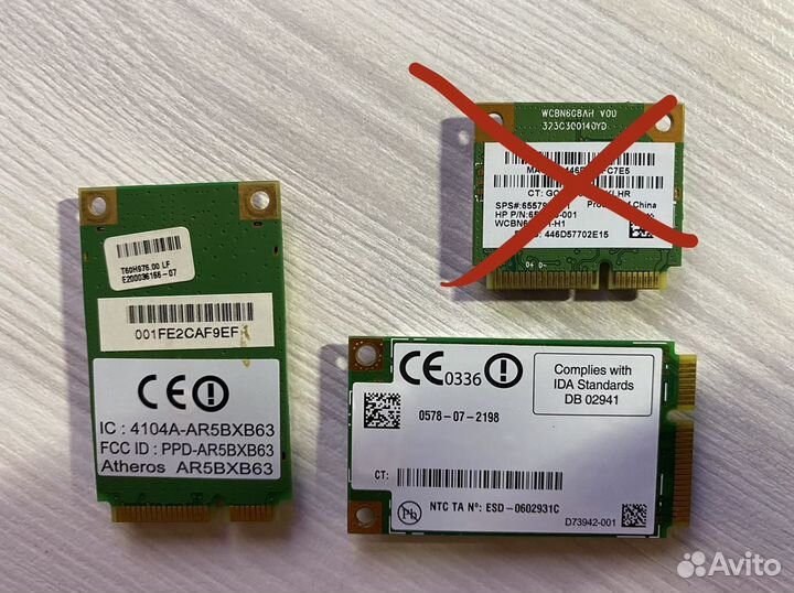 WiFi модули miniPCI-E для ноутбуков