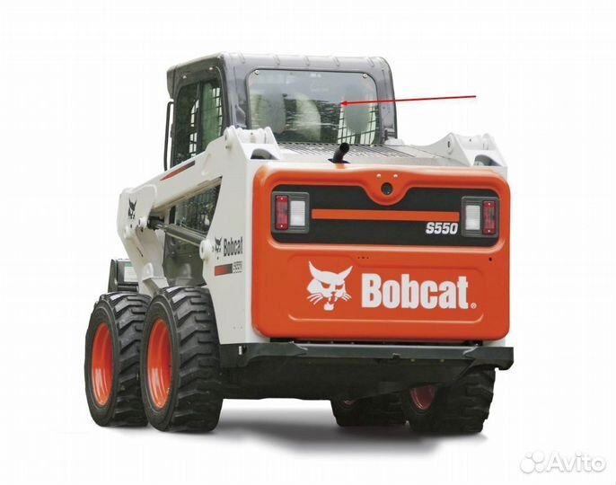 Стекло заднее на мини погрузчик Bobcat
