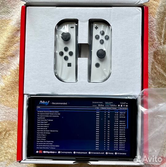 Новый nintendo switch oled + 512gb