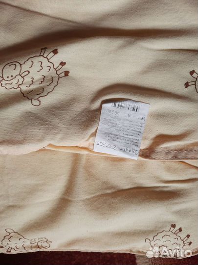 Одеяло с овечьей шерстью