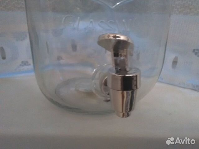 Банка 3 литра стеклянная Лимонадница с Краном