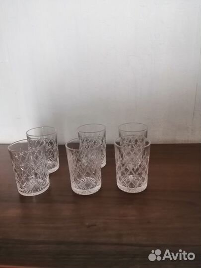 Стаканы хрустальные