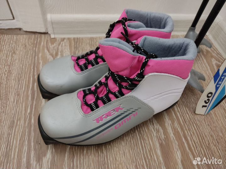 Лыжи ботинки палки