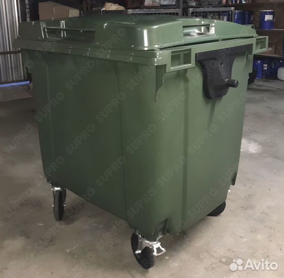 Пластиковый контейнер для мусора 1100л Ш2836