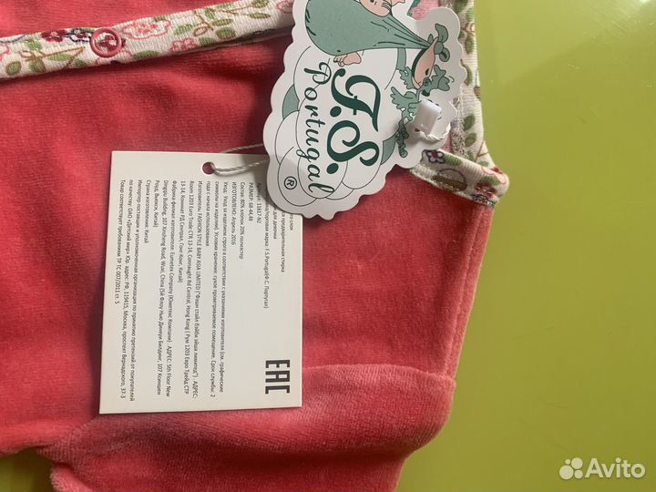 Новый Комбинезон для девочки, 68 размер