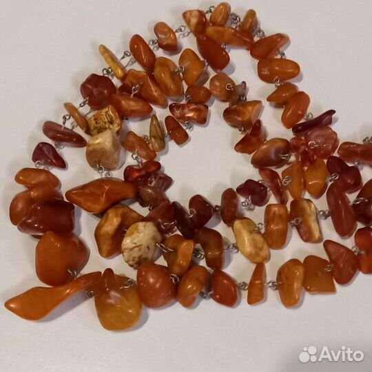 Колье янтарь СССР винтаж