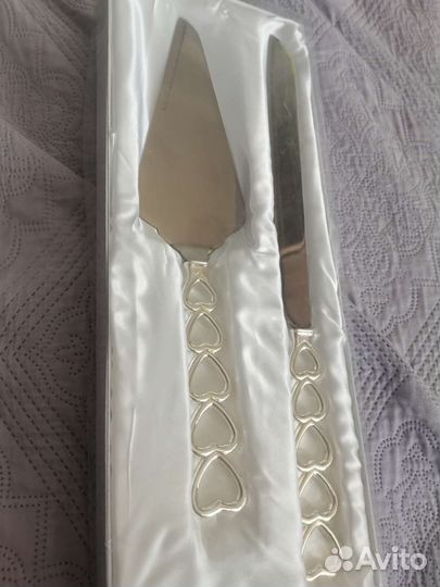 Нож и лопатка для торта