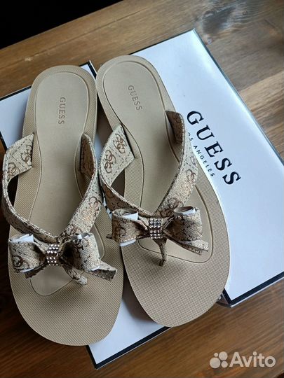Guess оригинал шлепки вьетнамки