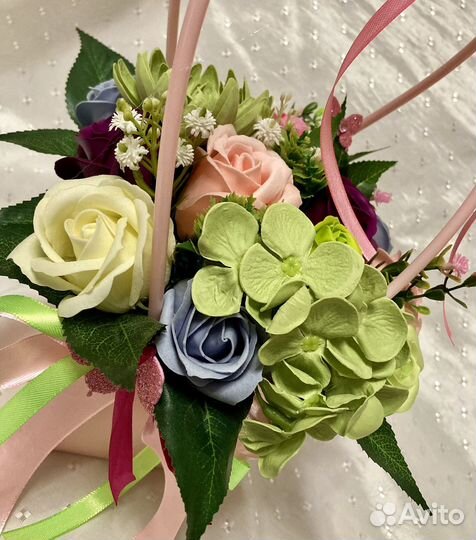 Букет из мыльных цветов