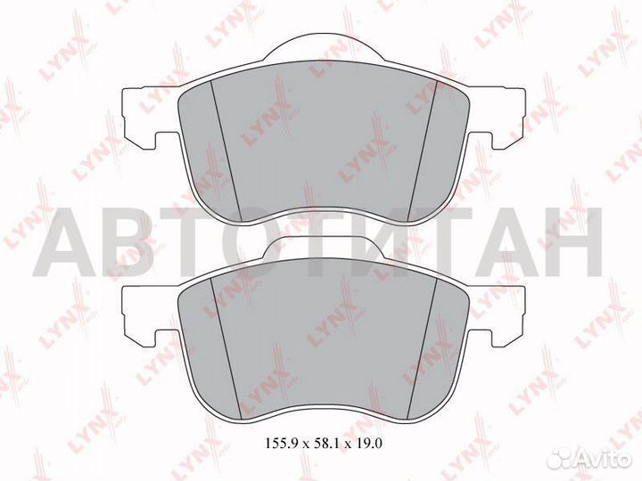 BD-7811 Колодки тормозные lynxauto