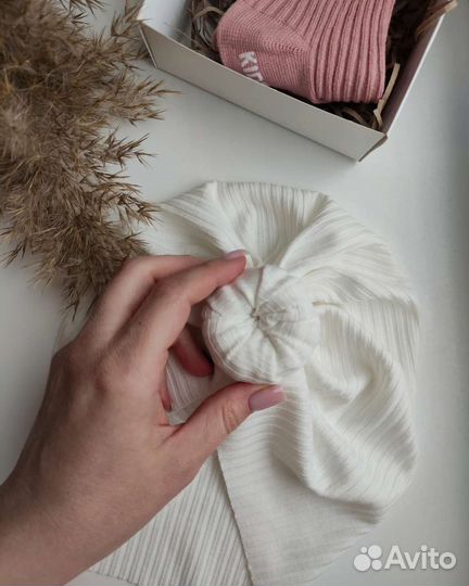 Шапка тюрбан для девочки